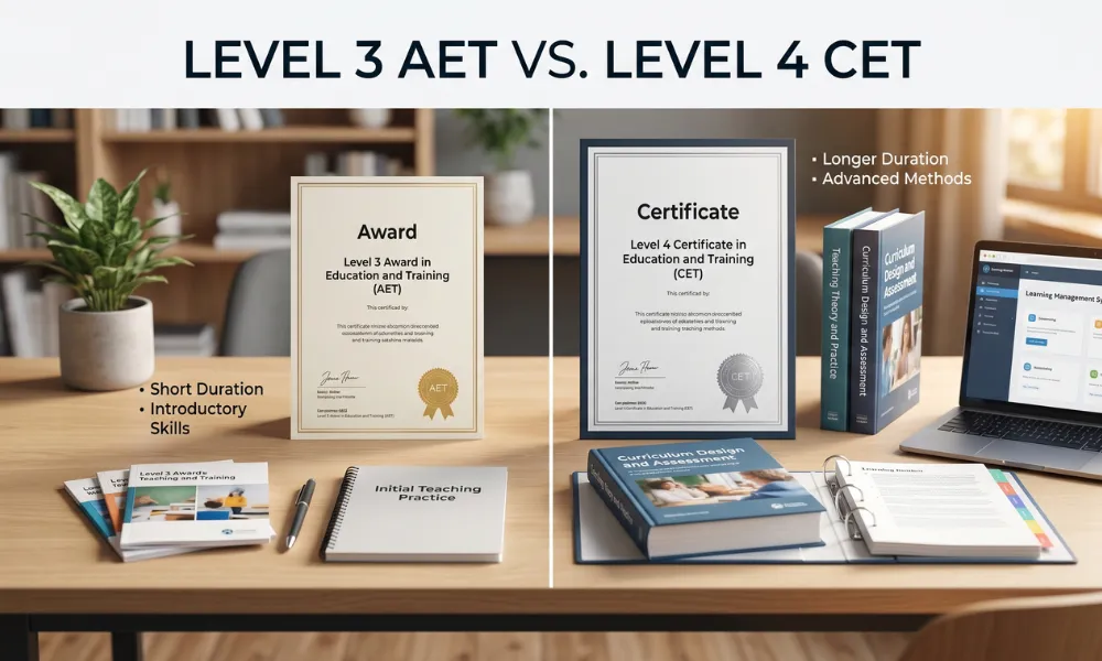 Level 3 AET vs Level 4 CET