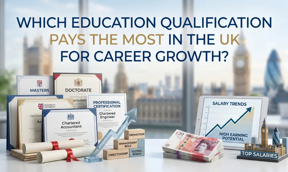 Which Education Qualification Pays Most in UK Careers Growth